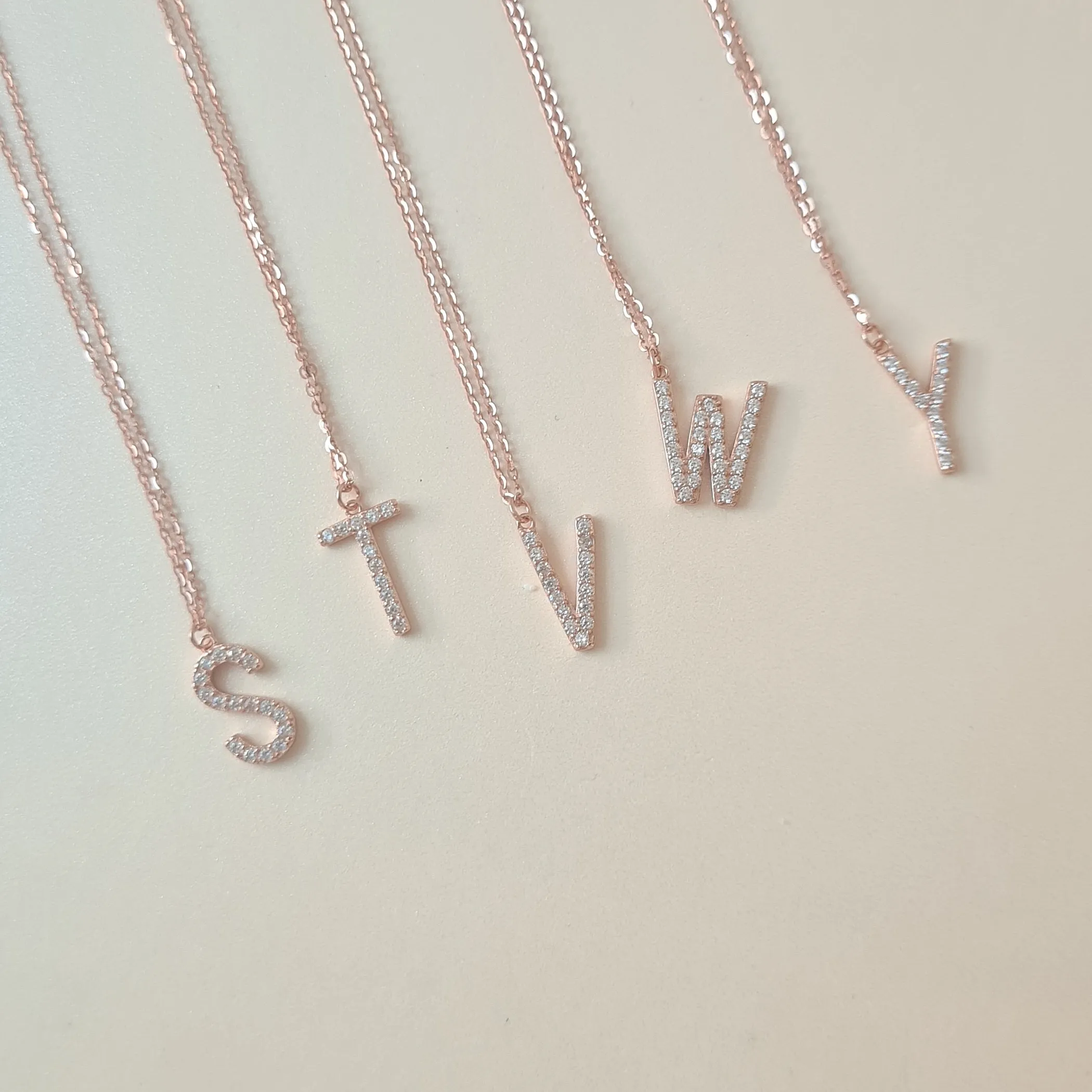 Initial Necklace 925 Silver
