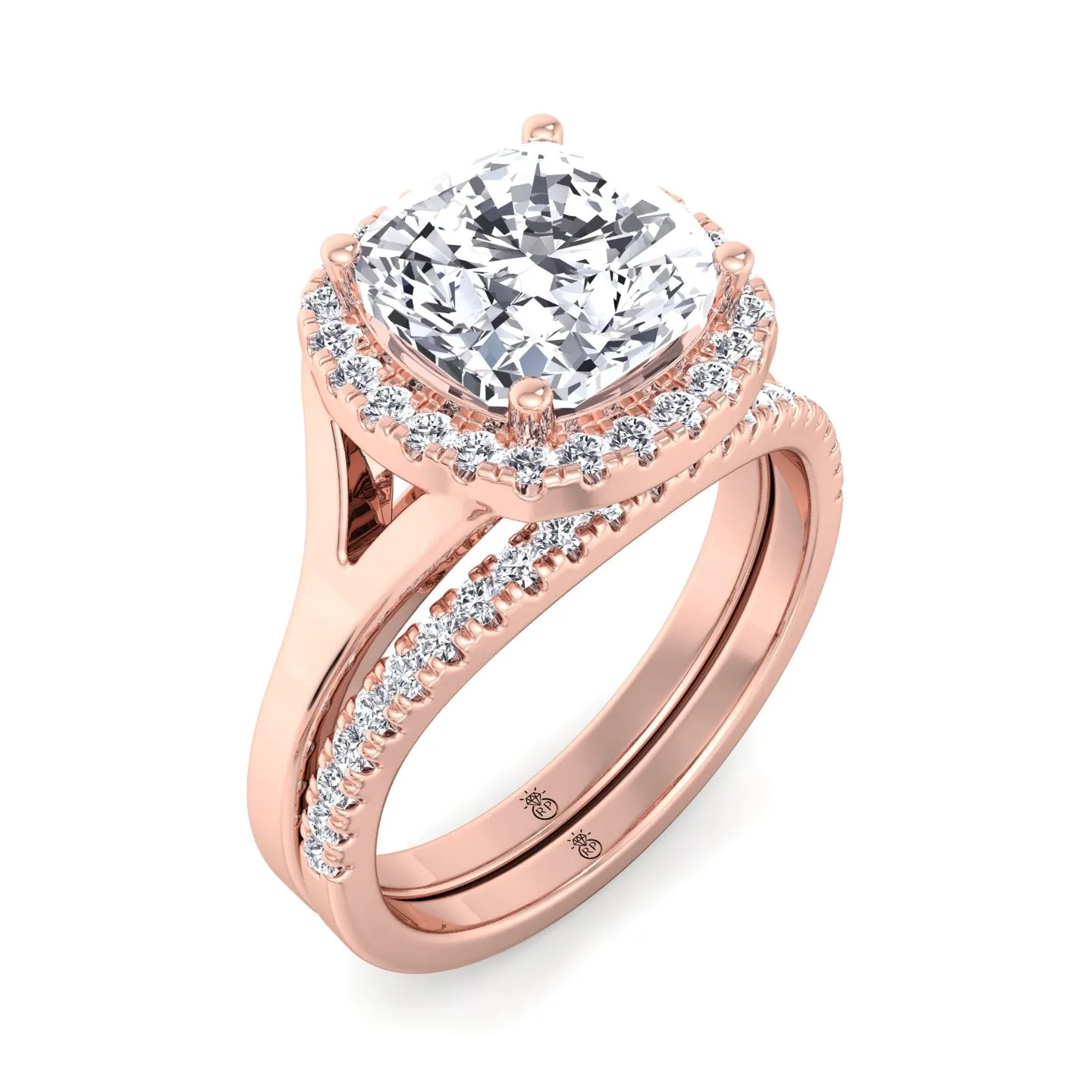 Margot - Stackable Pave Wedding Band with Curve (0.16 CT)