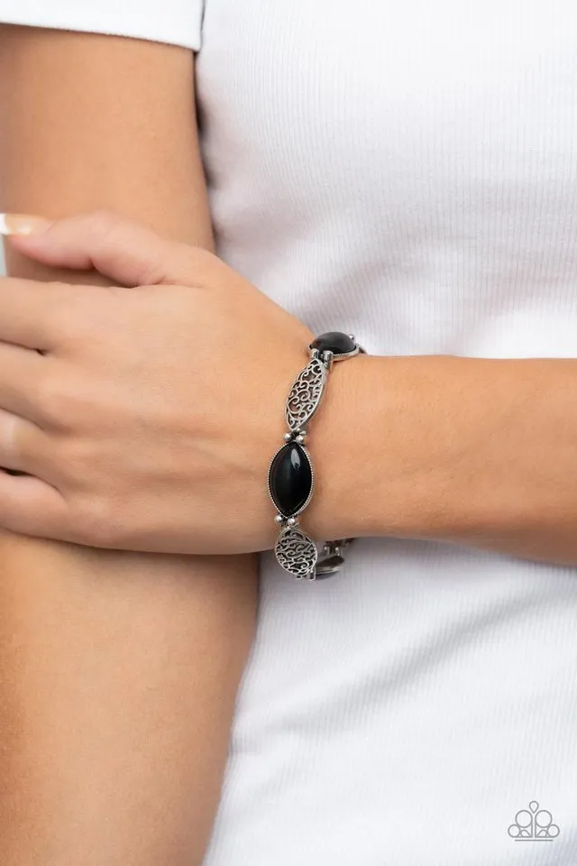 Paparazzi Bracelet ~ Garden Rendezvous - Black