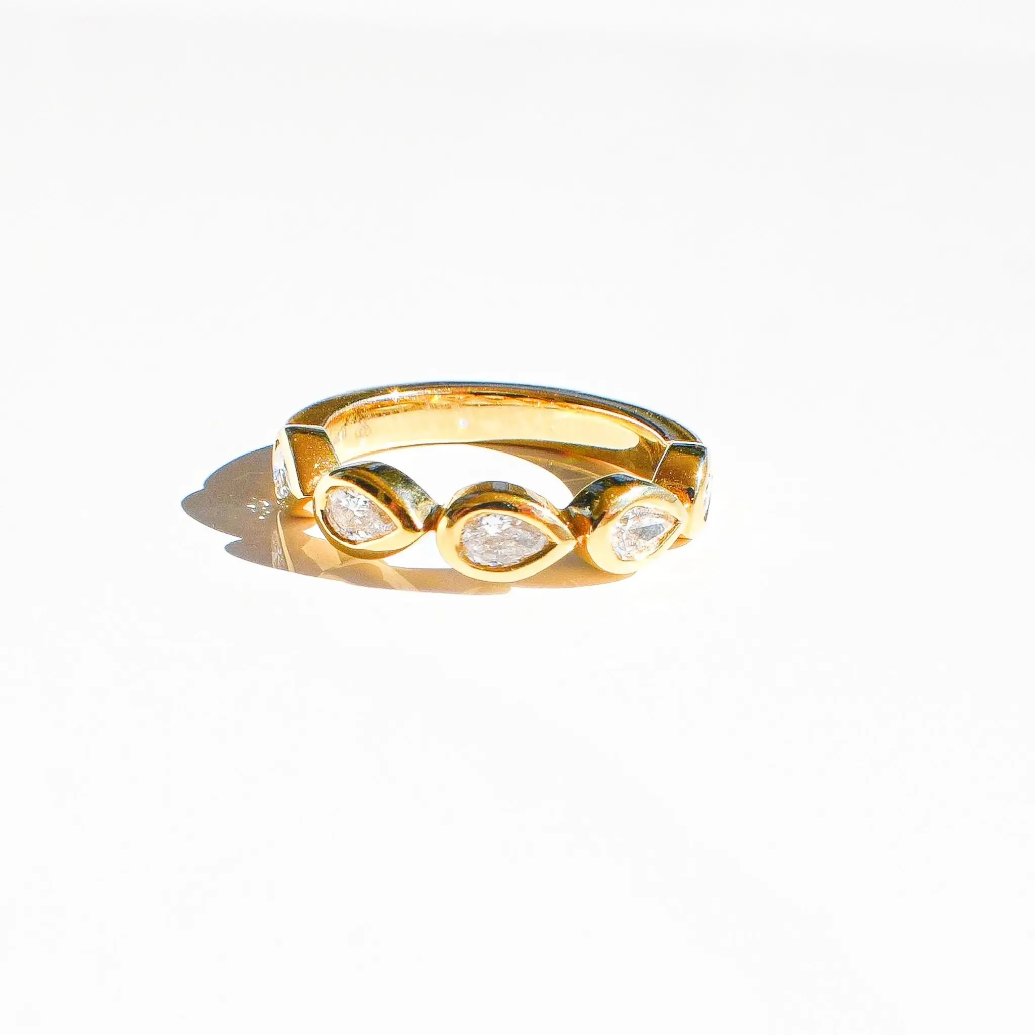 Pear Shaped Diamond Ring