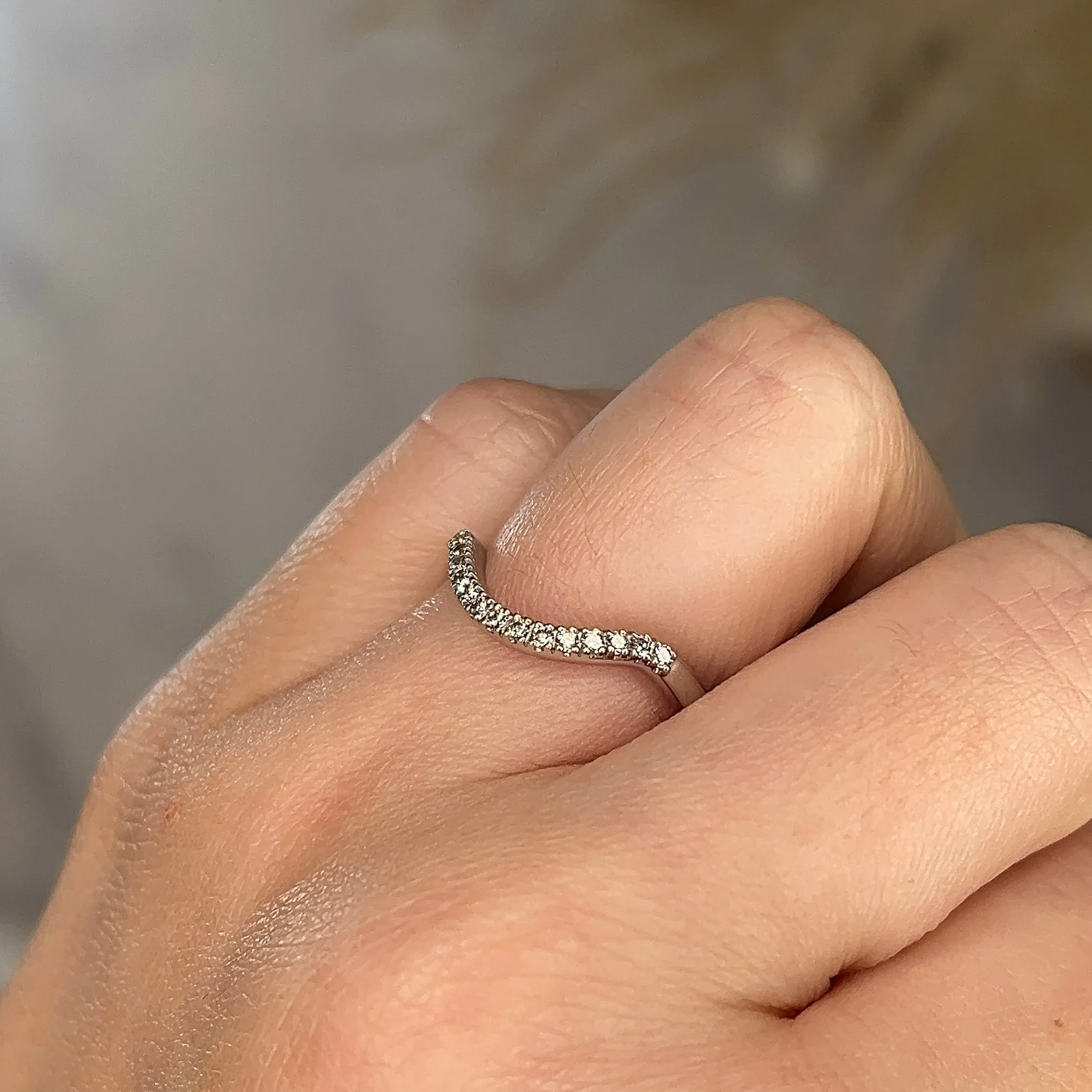 "Leia" Micro Set 0.20ct Diamond Shaped Eternity Ring ET21