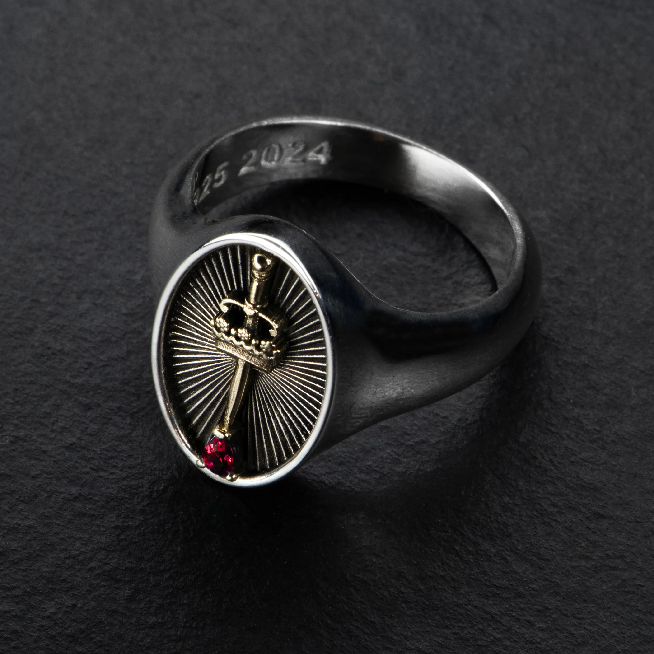 Ruby Signet Ring - DAMOCLES