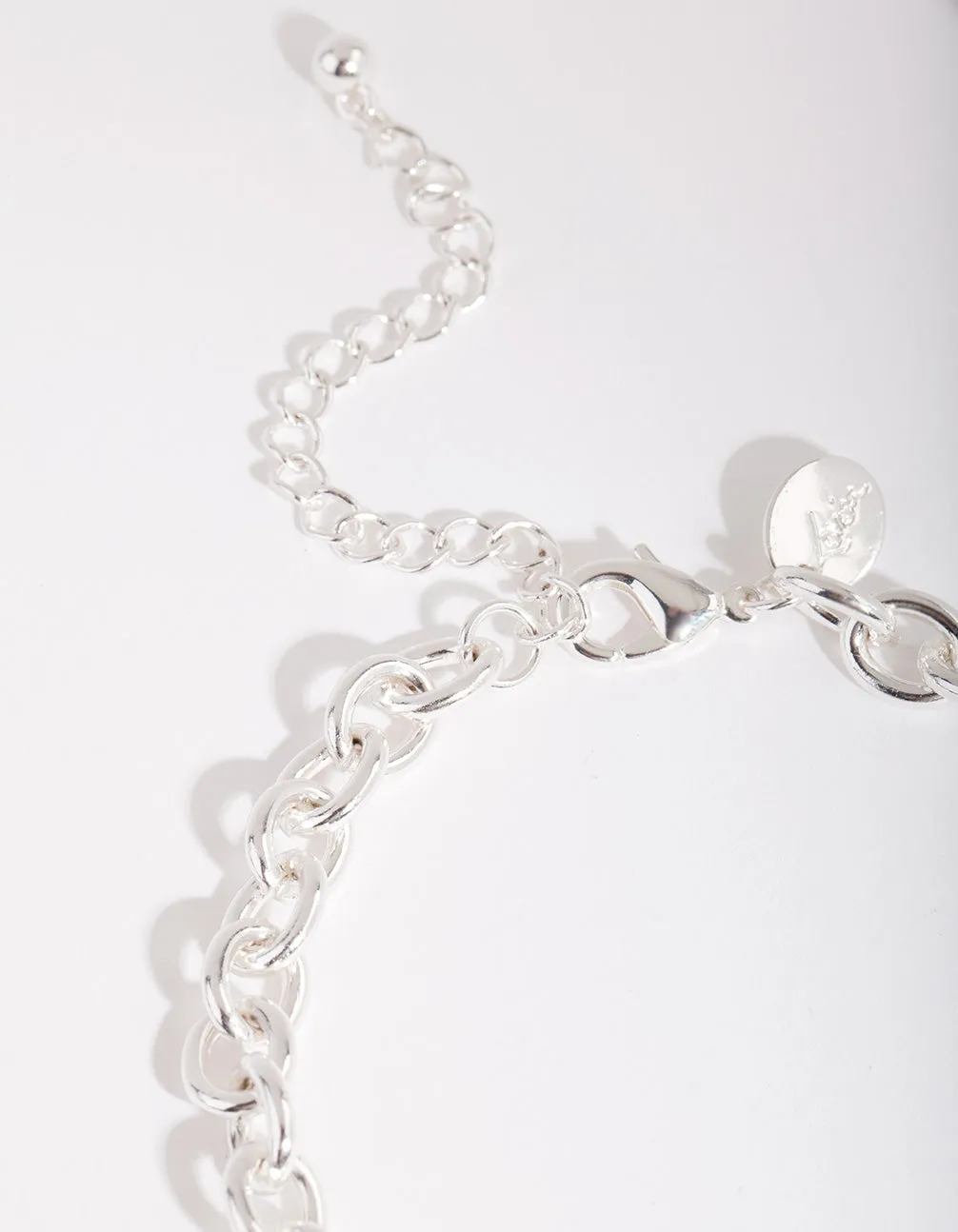 Silver 8mm Cable Chain Anklet