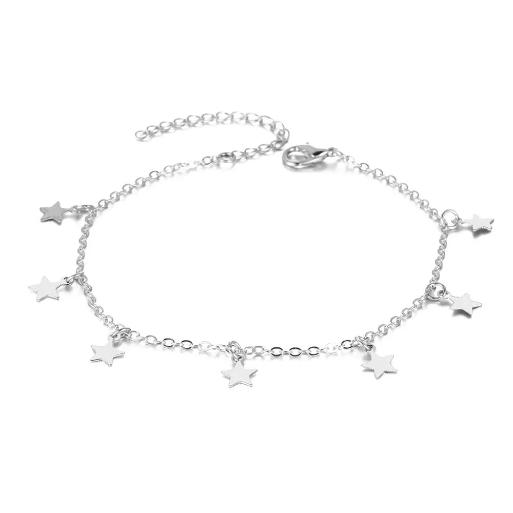 Star Pendant Anklet Foot Chain Beach Leg Bracelet Charm Anklets