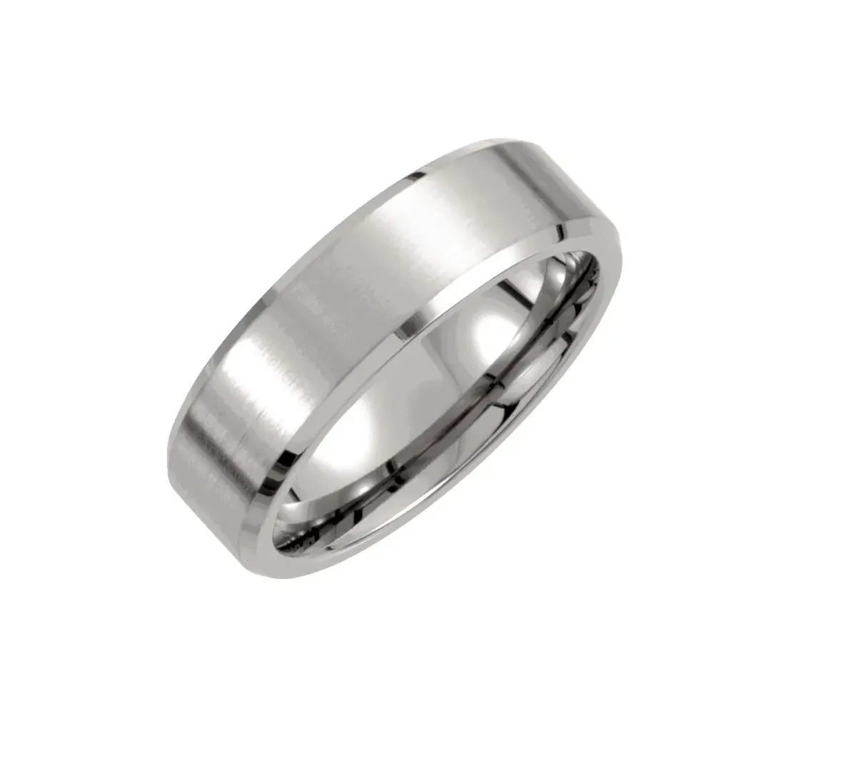 Titanium 7 mm Beveled-Edge Band